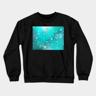 Turquoise Foil Background Crewneck Sweatshirt